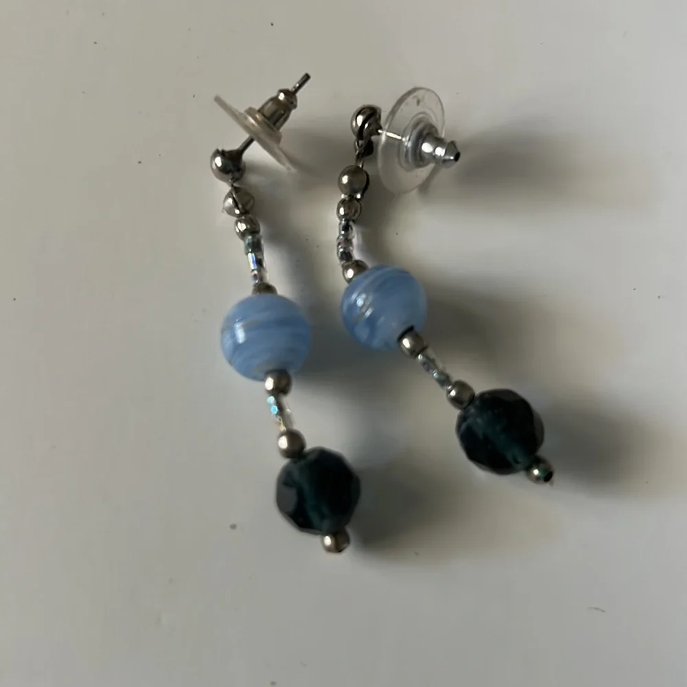 Blue Necklace, Bracelet & Earrings Set